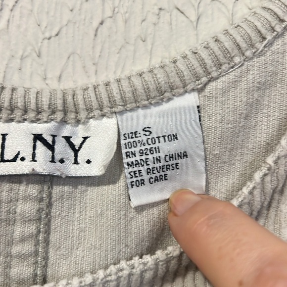 J.L.N.Y. Vintage Corduroy Beige Jumper size small - Picture 10 of 11